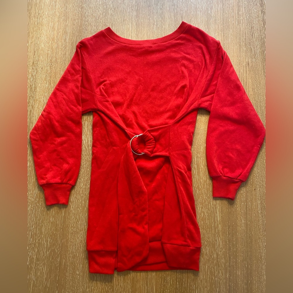 BP red cozy dress